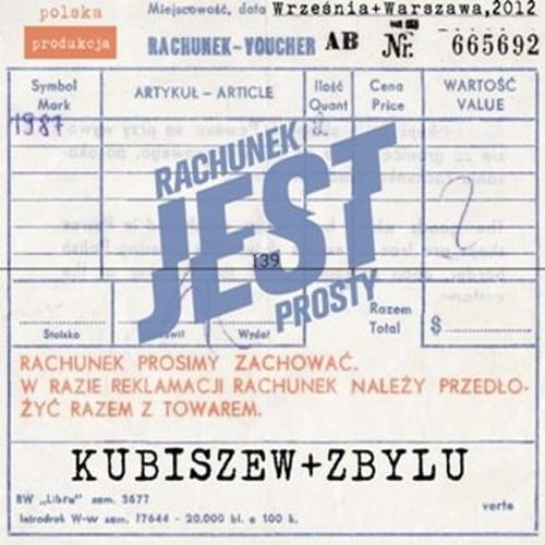 Kubiszew + Zbylu – Rachunek Jest Prosty cover okładka.jpg